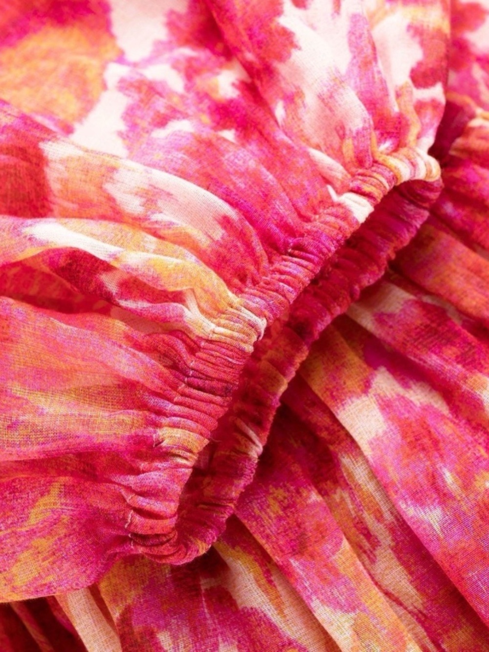 ZIMMERMANN High Tide Lantern Mini Dress $1,100 Floral Ruffle Tiered 0 AU - US 4 - Picture 5 of 12